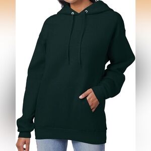 Hanes Ecosmart Hoodie in Deep Forest Green Unisex Size XL NWT